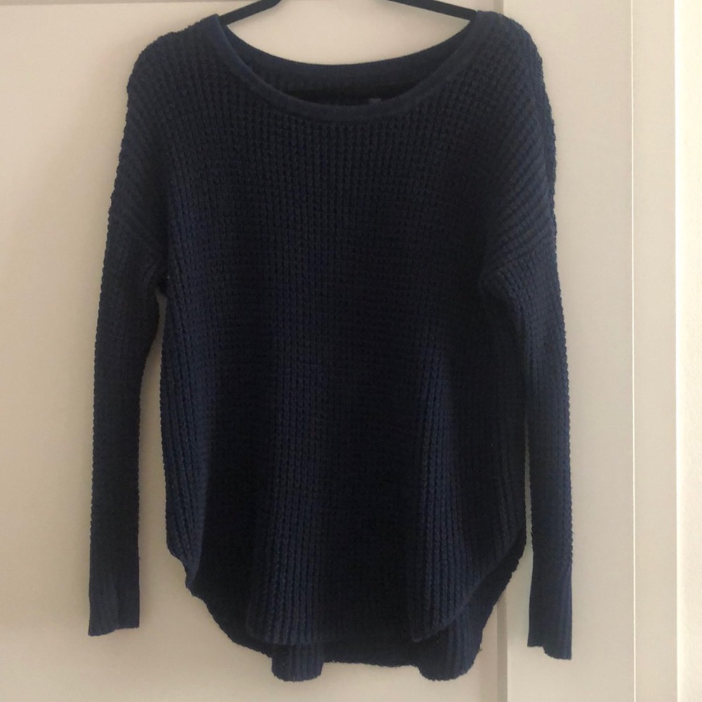 Navy American eagle knit sweater